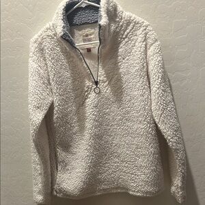 Old Navy Soft White Sherpa Turtleneck Sweater